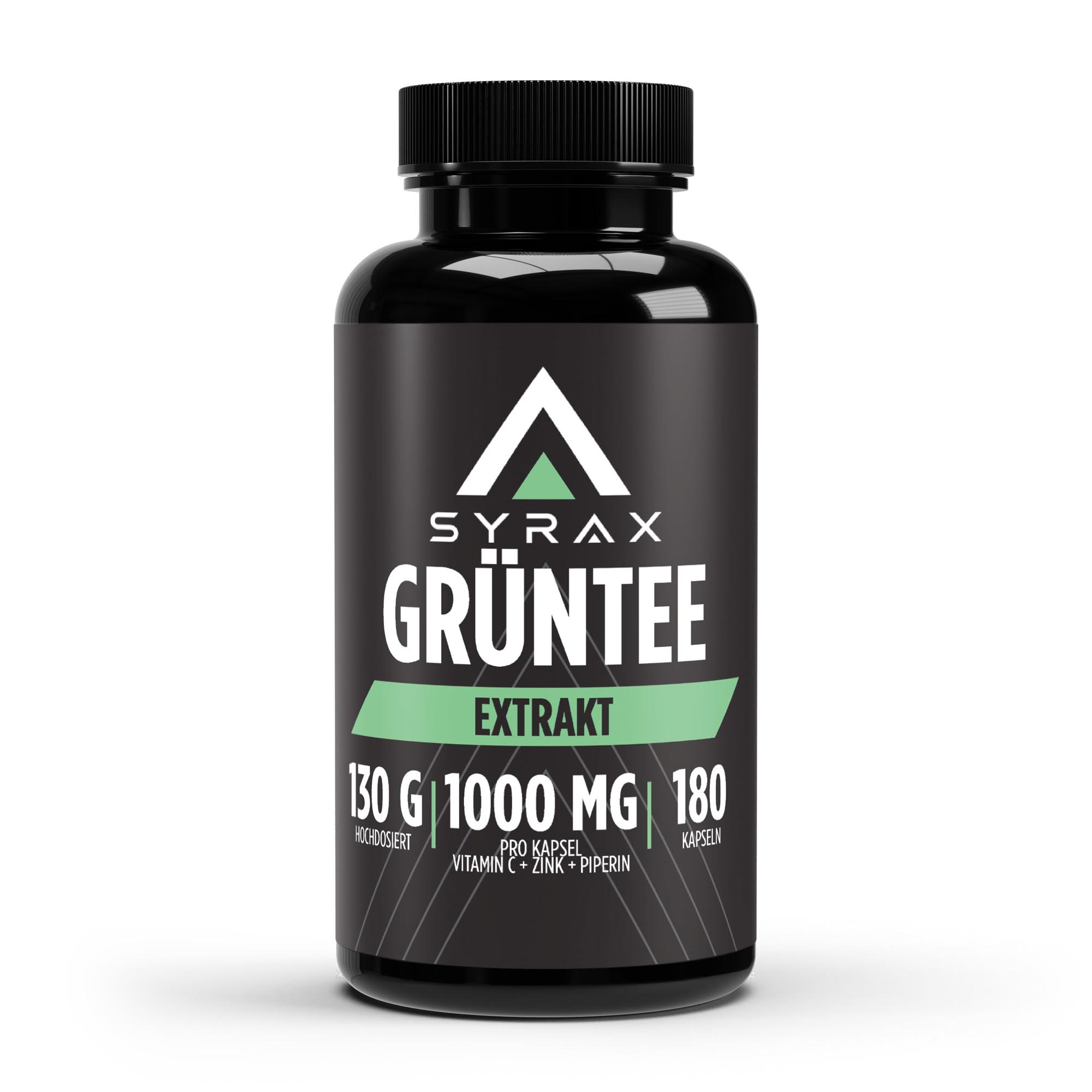 Green Tea Extract 1000 mg + Zinc/C/Piperine - 180 Vegan Capsules