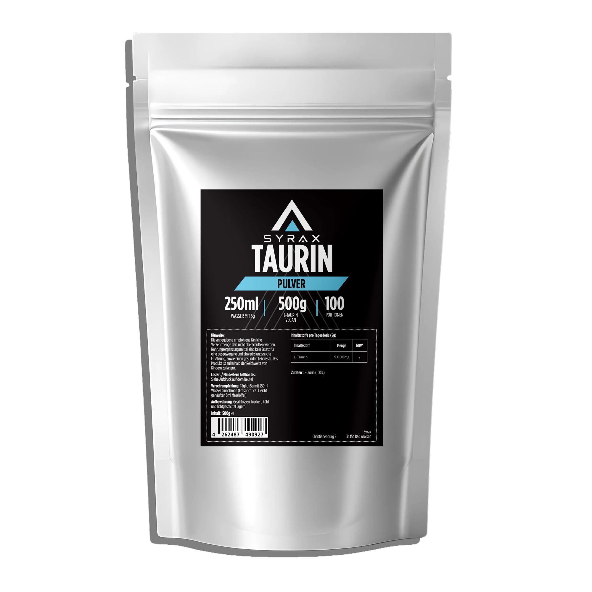 Taurine Powder - 500g Doypack