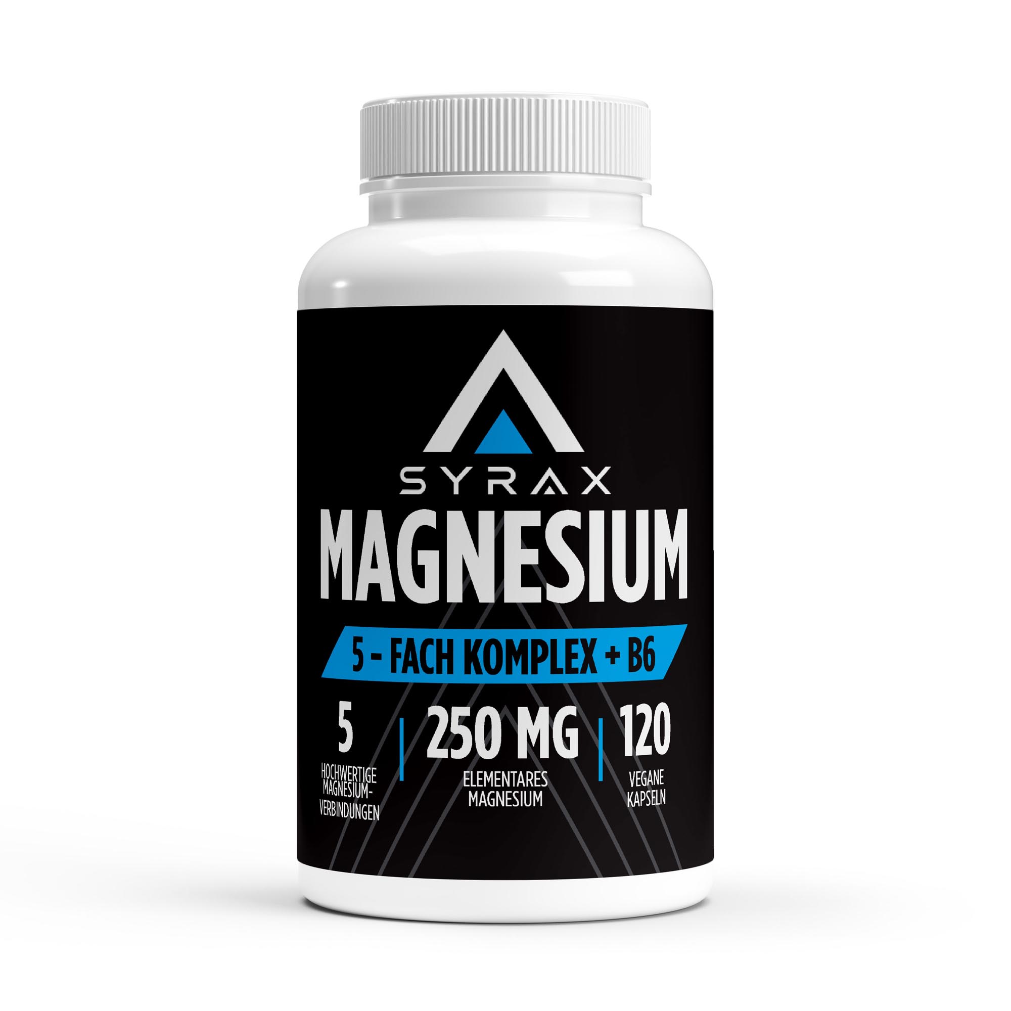 Magnesium 5x Complex + B6 - 120 vegan capsules